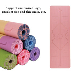 Tapis de yoga tpe fitness de haute qualité sur mesure tapis de yoga antidérapant tpe
