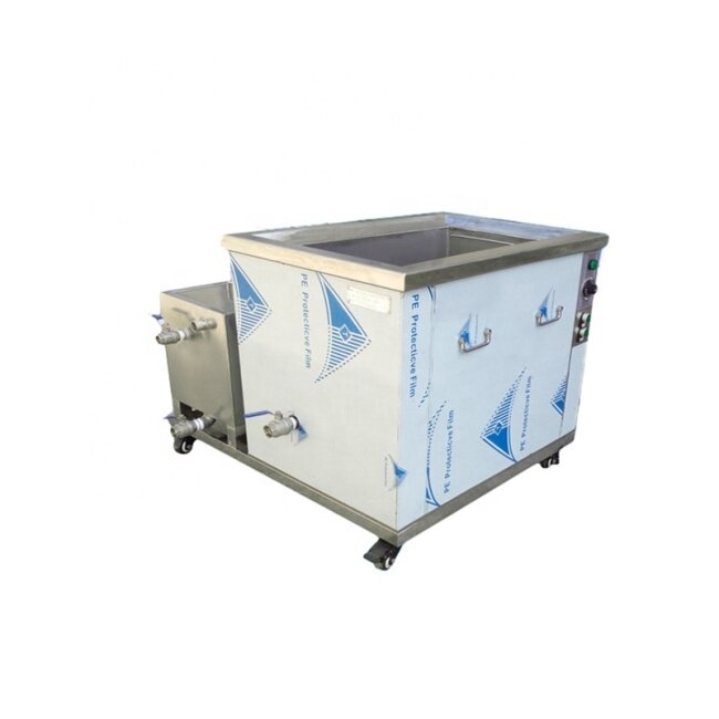 Single Tank Industrial Ultrasound Cleaning Machine With Oil Filter System For Aircraft Parts Automobile Hub Cleaner 10000W 28KHZ