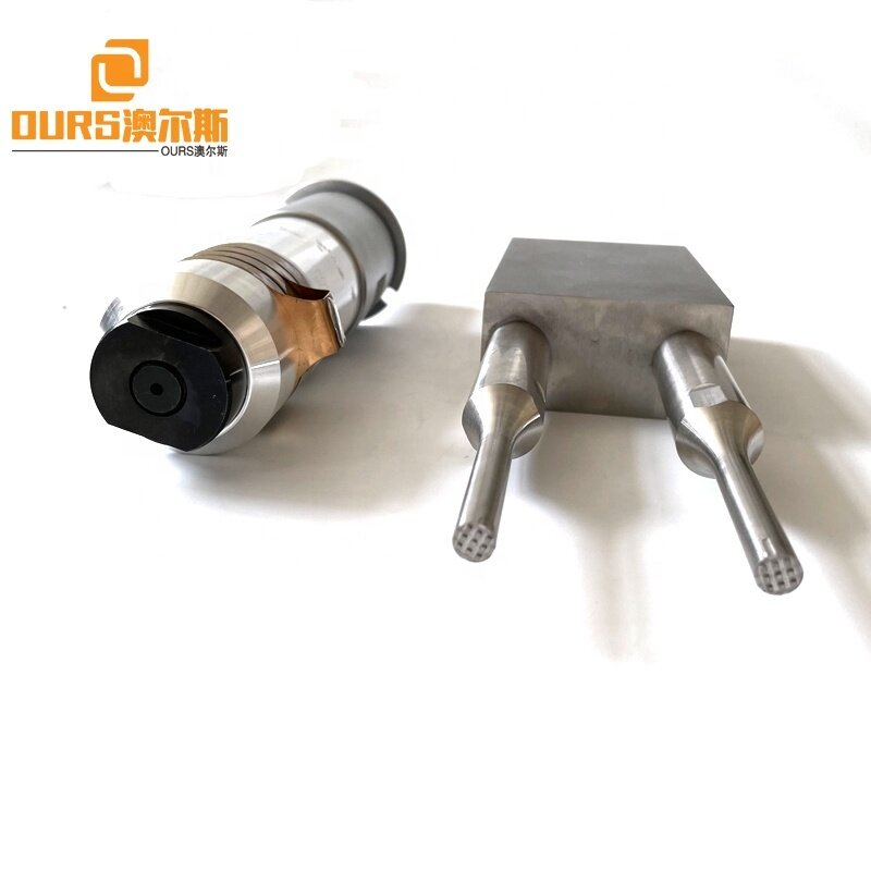 20KHZ 2000W Ultrasonic Transducer Converter Sensor With Booster Horn For Industrial PVC PE PP Welding