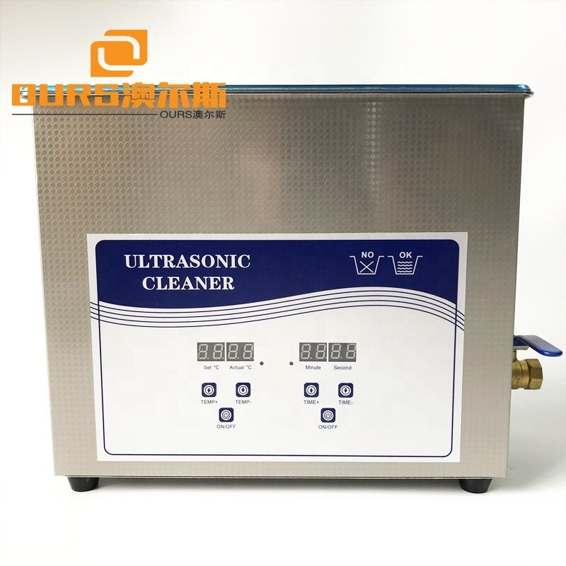 CE Certification Digital Ultrasonic Transducer Cleaner 240W For Watch/Jewelry/Eyeglasses Ultrasound Wave Cleaning 6.5Liter