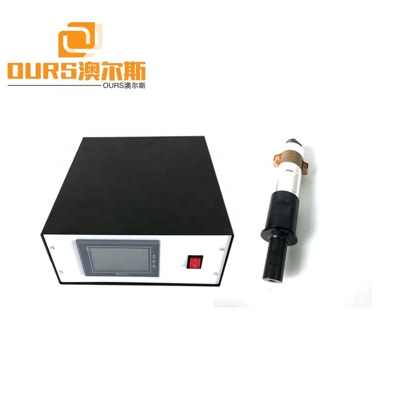 20K/2000W/220V Ultrasonic Generator And Transducer With Aluminum Horn 110*20mm For Non-woven Face Masker Machine