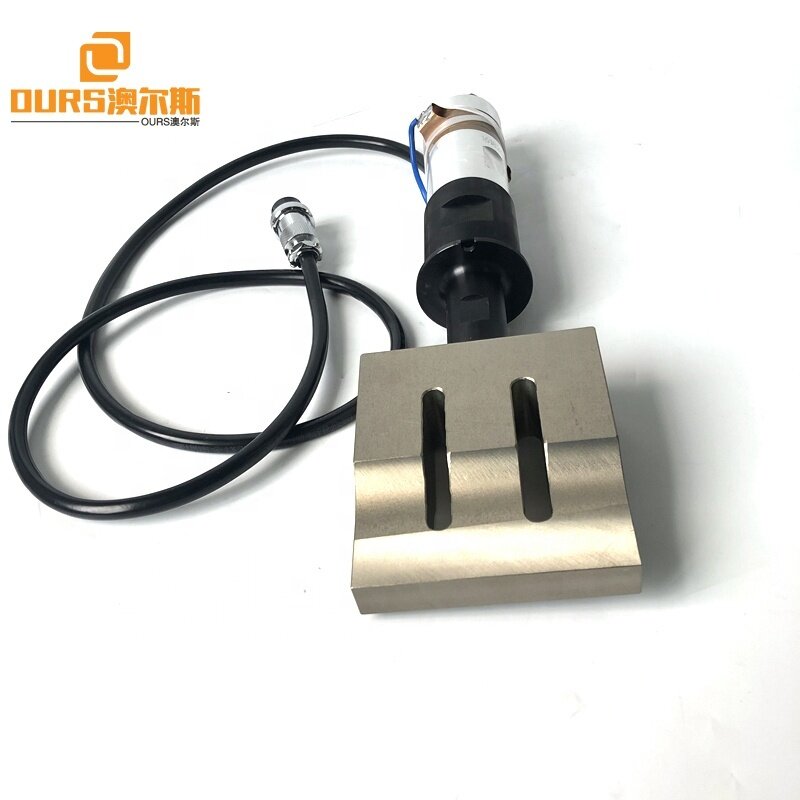 20K 2000W Ultrasonic Welding Transducer And Horn Use For Ultrasonic Non Woven Mask Digital Making Machine