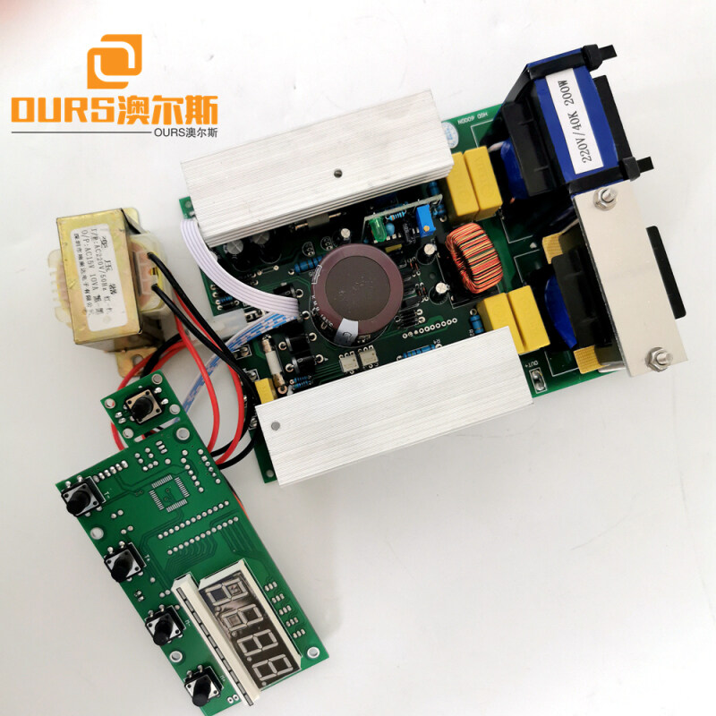500W 40K  Ultrasonic piezo sensor Generator used for industry washing device with display board