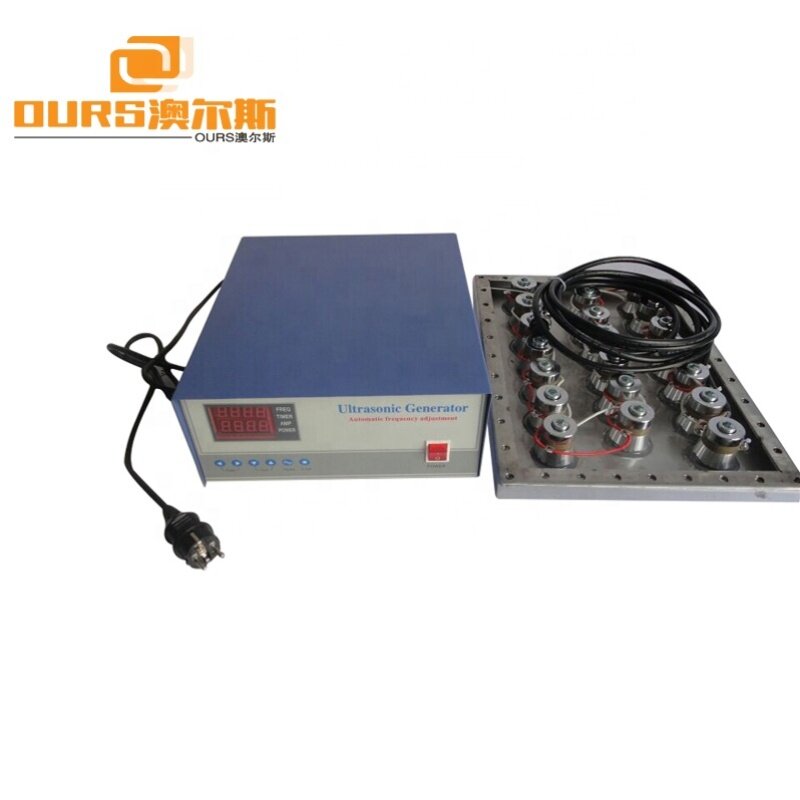 600W Submersible Ultrasonic Transducer Vibration Plate 28KHz 40KHz For Auto Parts Cleaning