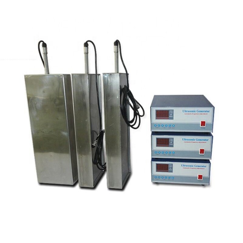 Custom-Made 900W 28KHz/80KHz Multi Frequency Immersible Ultrasonic Transducer Pack For Cleaning Tank