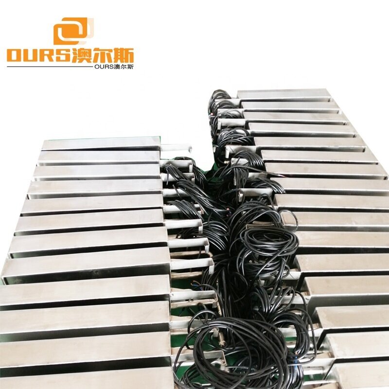 Factory Customized 2000W Immersible Ultrasonic Transducers Pack With PLC Generator For Cleaner Tank Kit