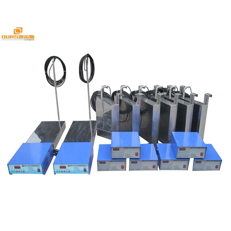 28khz/40khz 5000W Stainless Steel Immersible Ultrasonic Transducer With Ultrasonic Vibration Plate for industrial cleaning