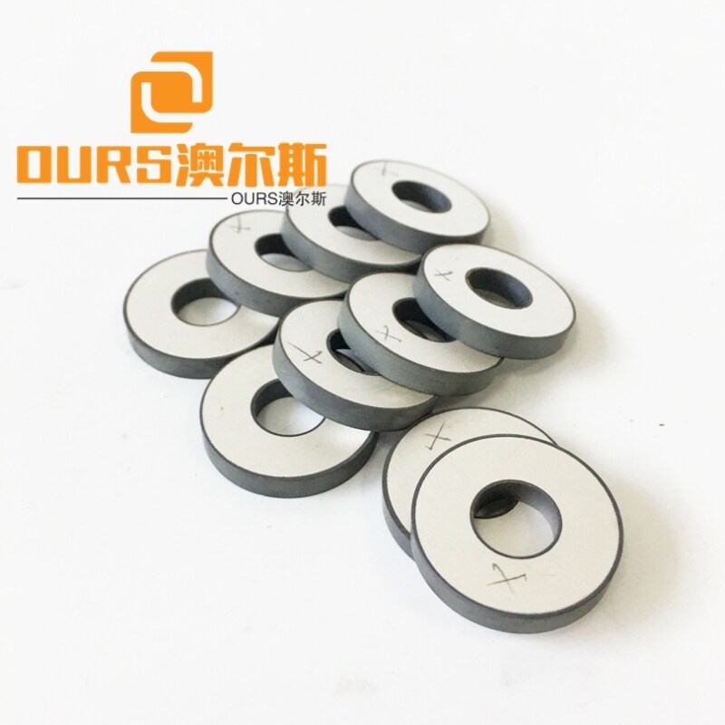 38*15*5mm PZT 4 or PZT8 Ring Piezoelectric Ceramic Materials Used In 60W Ultrasonic Transducer