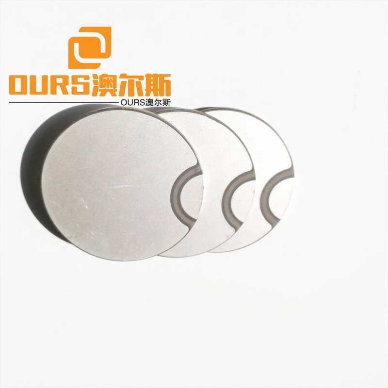 38*10mm PZT8/PZT4/PZT5 Disk Piezoelectric Ceramic Materiasl  For Ultrasonic Fish Finder