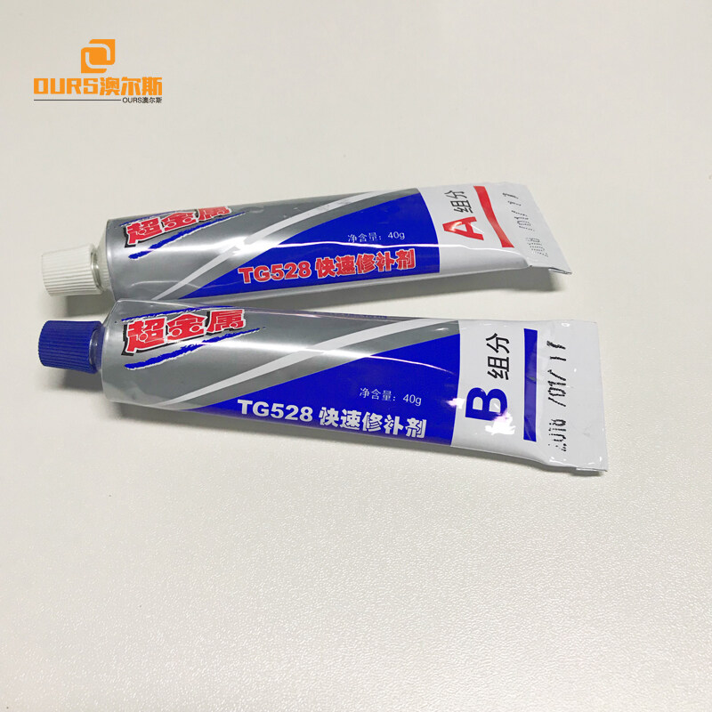 epoxy resin glue AB glue can be used in the stainless steel and the ultrasonic transducer paste
