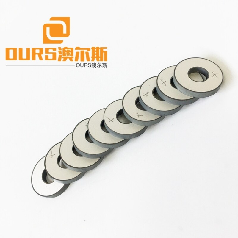 Custom Size 30*10*5mm  PZT8 or PZT4 Ring Piezoelectric Ceramic For Cleaning Transducer