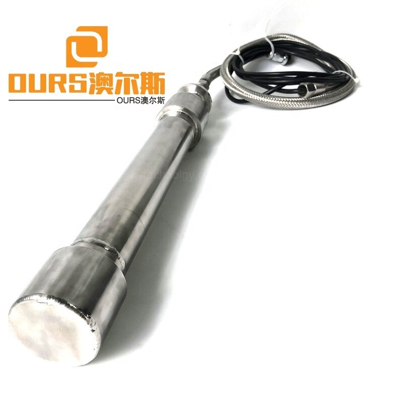 Ultrasonic Sound Chemical Processing System Vibration Ultrasonic Transducer Round Stick 900W Cleaning Transducer Pipe