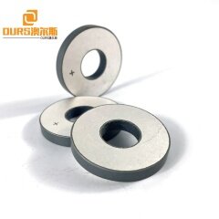 Diameter 38mm Ring Piezoelectric Ceramic Material For Ultrasonic Cleaning Sensor 28khz/40khz