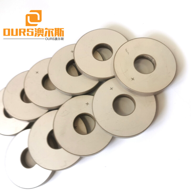 50*17*6.5mm Lead Zirconate Titanate Material Piezoelectric Ceramic Rings Used In Delay Line
