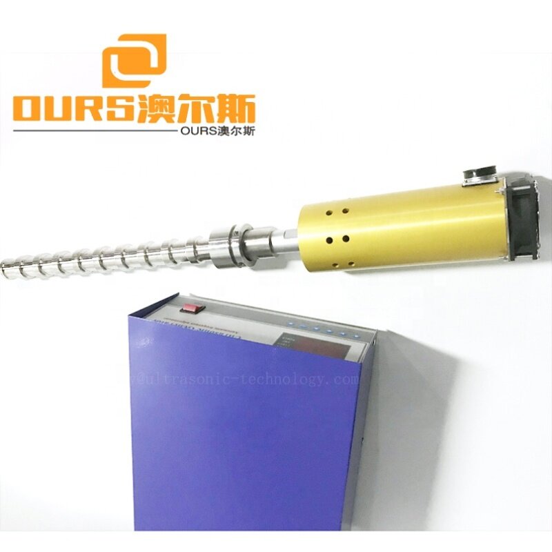 Calabash Shape Ultrasonic Vibration Bubble Probe  Powerful Flange Ultrasound Immersion Transducer Probe For Biodiesel Extraction