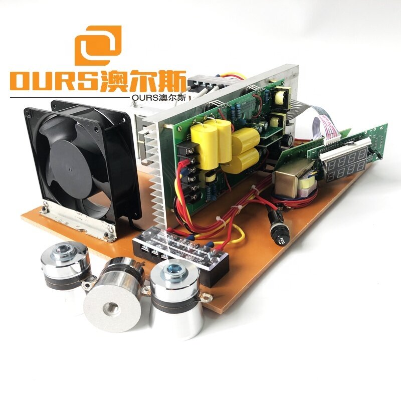 Industrial 40Khz 600W Digital Ultrasonic PCB Generator Power And Timer Adjustable With Converter For Cleaning Machine