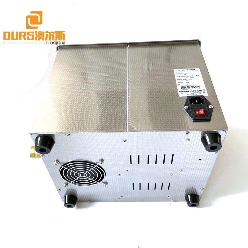Table Single Tank 40KHZ Ultrasonic Transducer Cleaner With Basket For Hardware Parts Surgical Instruments Denture Cleaning