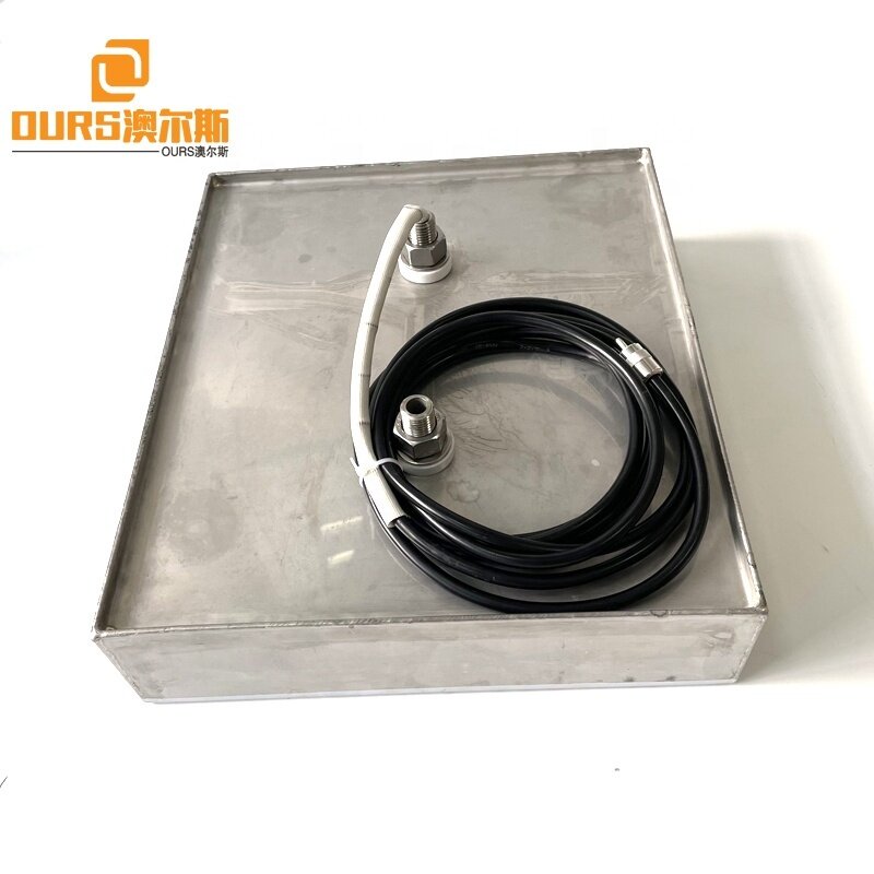 20KHZ 25KHZ 28KHZ 1200W Water Tank Submersible Ultrasonic Transducer Plate For Automobile Filter Cylinder Oil Rust Dust Cleaning