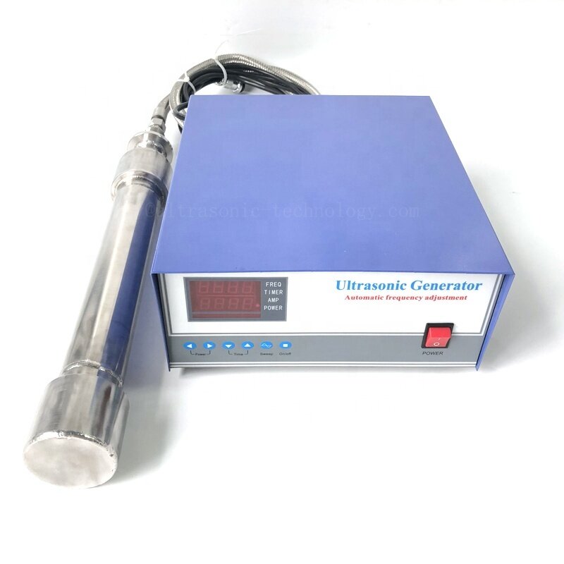 1000W Power Output Submersible Ultrasonic Transducer Pipeline Cleaning Piezoelectric Transducer 25K-27K Sound Tube Reactor