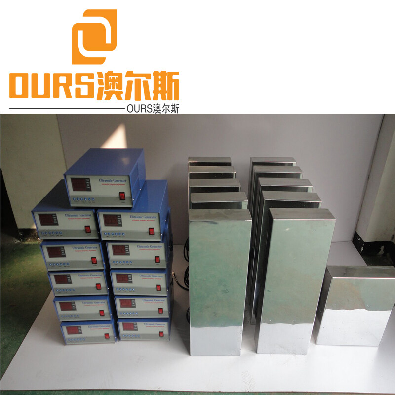 28KHZ/40KHZ  7000W Bottom installation Submersible Transducer Waterproof Vibrating Plate Box For Cleaning Tank