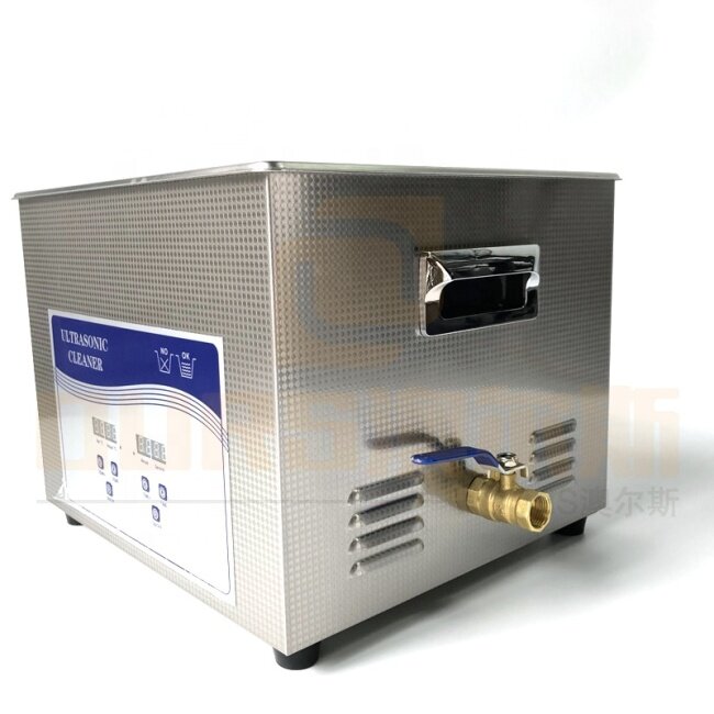 Ultrasonic Cleaning Company Made Digital Heated Industrial Ultrasonic Parts Cleaner 15L 400W Vibration Transducer Cleaner
