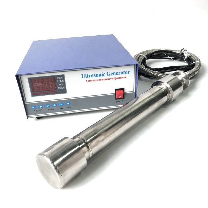 316Stainless Steel Tubular Ultrasonic Reactor 1500W Ultrasonic Immersion Reactor Stick For Vibration In Liquid 220V AC
