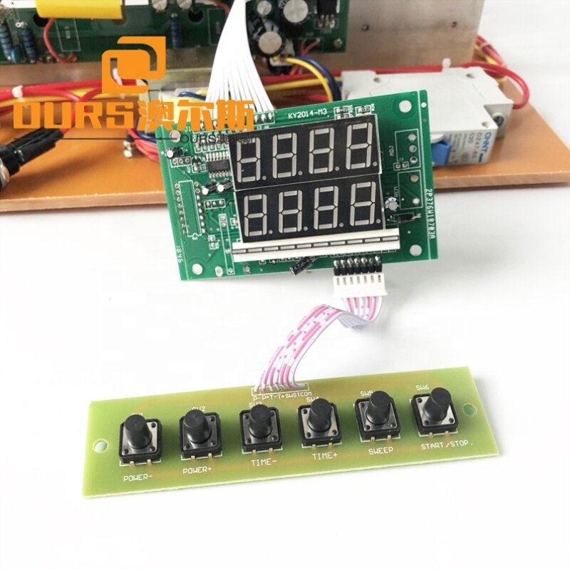 Ultrasonic Cleaner Piezoelectric Transducer Circuit With Display Board 2000W 40K Single Frequency Ultrasonic Cleaning PCB Power