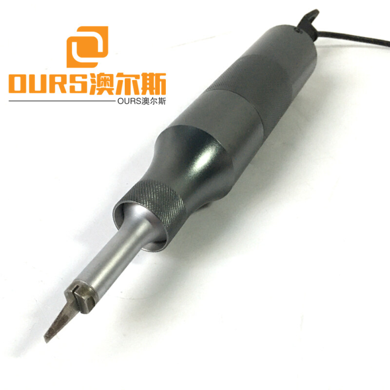 500W 35khz Ultrasonic cutting knife for cloth plastic include generator and  transducer and horn and Ultrasonic cutting knife
