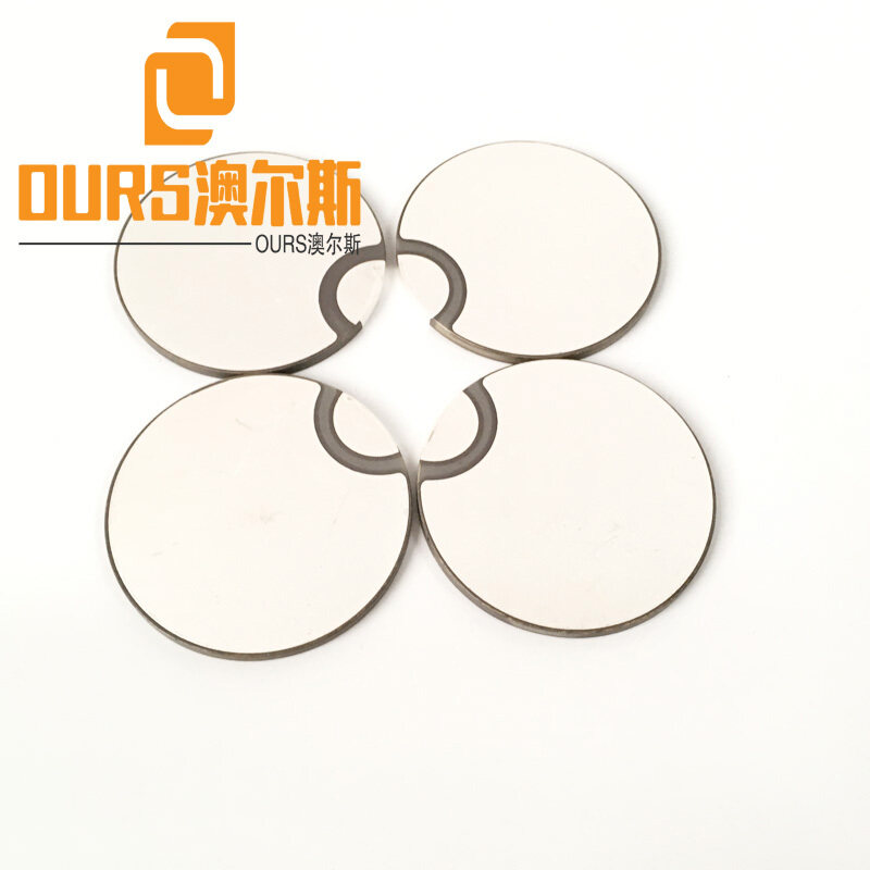 Customizable P8 P4 Material Round Piezoelectric Ceramic Discs / Piezo Ceramic Disc 50mmX3mm