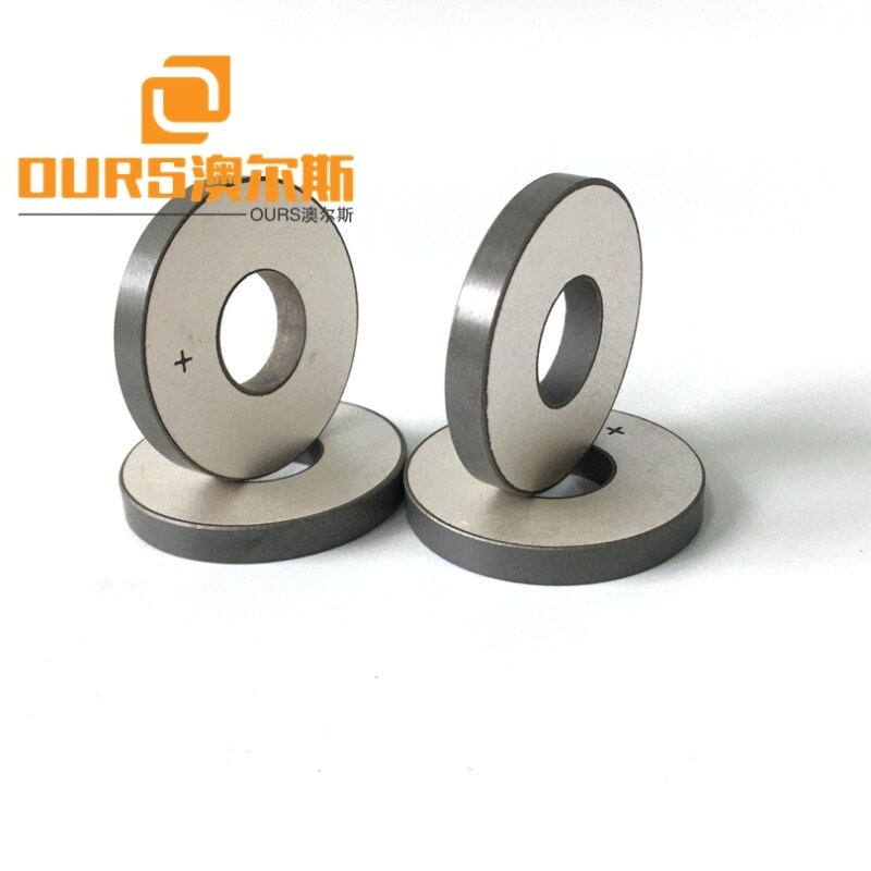 Custom Size 38*10mm PZT4 or PZT8 Material Piezoelectric Ceramic Materials Disk Vibrator For Exploration