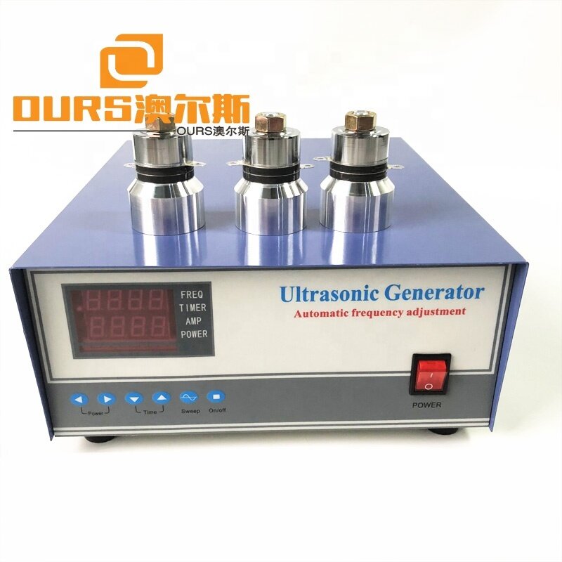 60KHZ High Frequency Mechanical Ultrasonic Washer Generator With Fan 1200W  Pulse Cleaning Machine