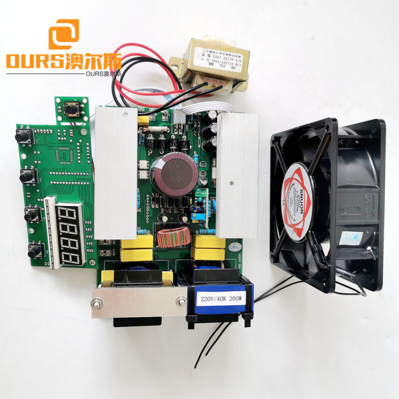 ultrasonic generator pcb 300 watt with transducer spare parts used for fruit & vegetables washer