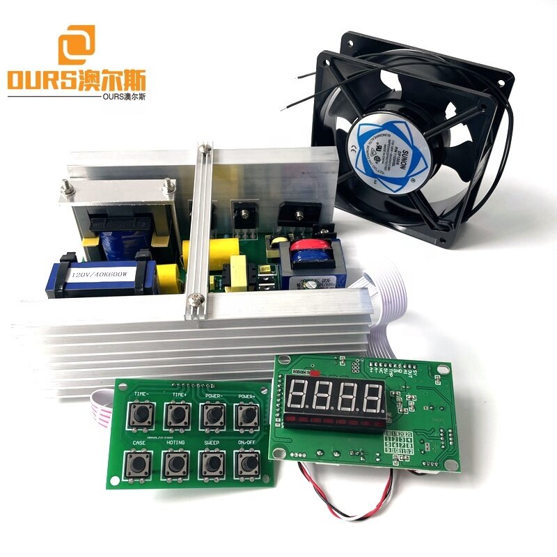 Table Cleaning Ultrasonic Circuit PCB Generator  40KHZ 400W With Thermostat For Vegetable/Fruits/Coffee Cup Washing Device