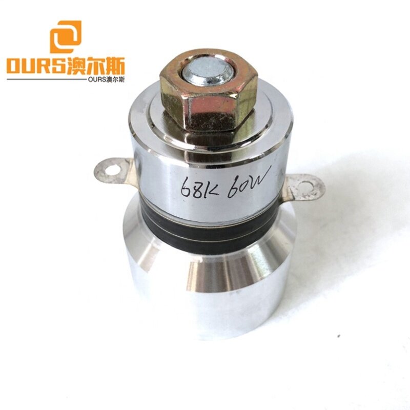 Ultrasonic Single Frequency 68K Radiator/Emitter 60W Ultrasonic Transducer For Precision Instrument Cleaning Machine