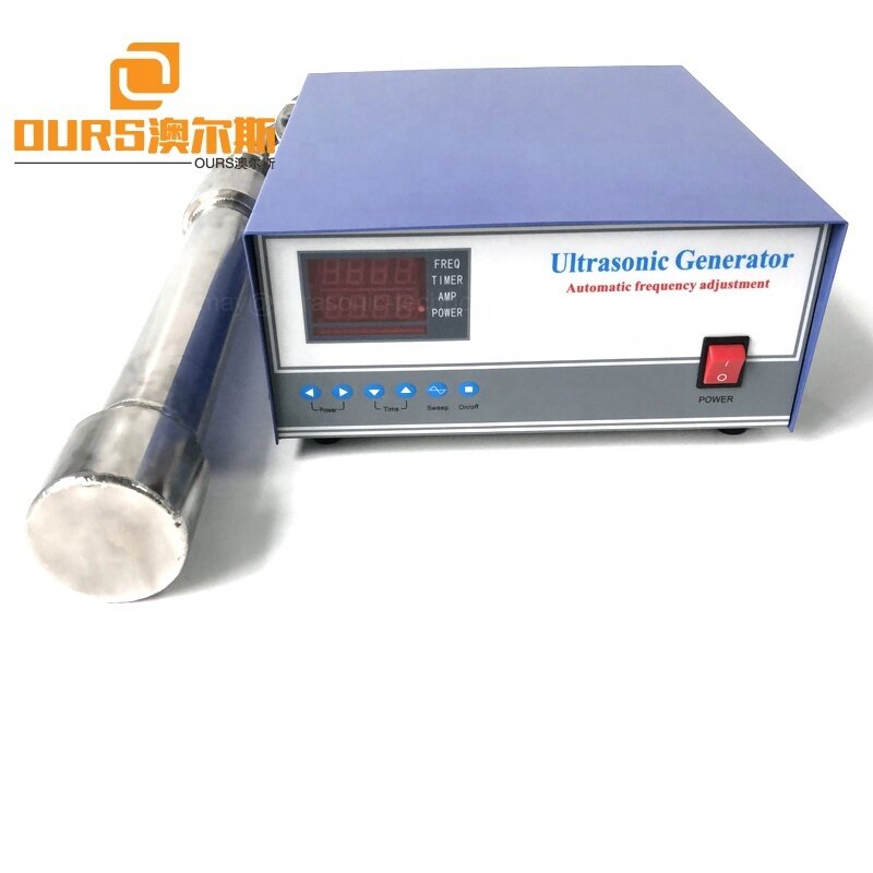 316 Stainless Steel Piezo Ultrasonic Cleaning Pipeline Transducer 300W Underwater Tubular Ultrasound Reactor For Industrial