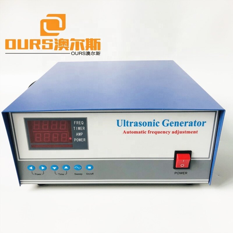 20K-40K Frequency adjustable 600W ultrasonic generator with Pulse degassing and sweep frequency function for Industrial cleaning