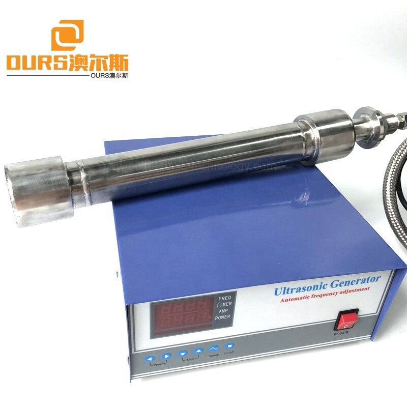 1500W Stainless Steel Sealed Tube Transducer Chemical Extraction Ultrasonic Piezoelectric Reactor For Biodiesel Reaction