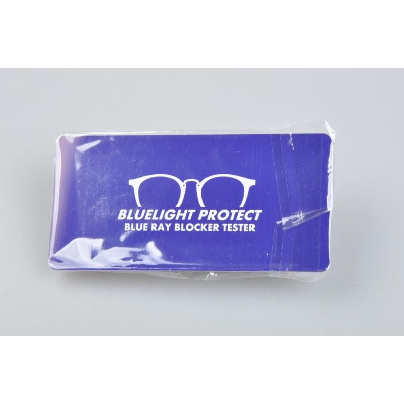 Wholesale Anti blue Light Test Card Anti Blue Ray Blocking Lens Tester 
