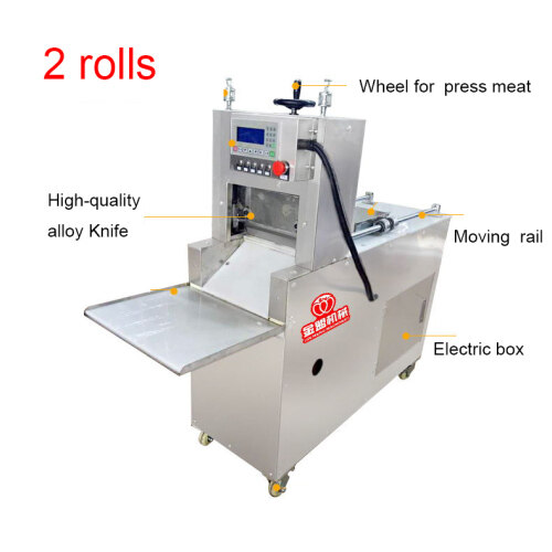 2roll 4roll 8rolls High quality Alloy Knife Cutters Mutton Slicer Meat Slicing Machine