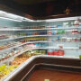 2500mm *2 Designer open Deli showcase chiller/Supermarket display refrigerator/corner Upright cabinet fridge shop