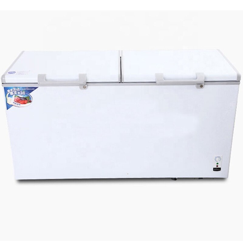 2 Door Commercial Refrigerator Horizontal Single Temperature Freezing Refrigerating Integrated Cabinet