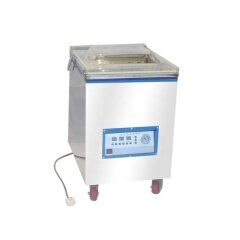 Máquina de sellado al vacío digital comercial grande para alimentos secos y húmedos con bomba de vacío de 2 * 1.8 L