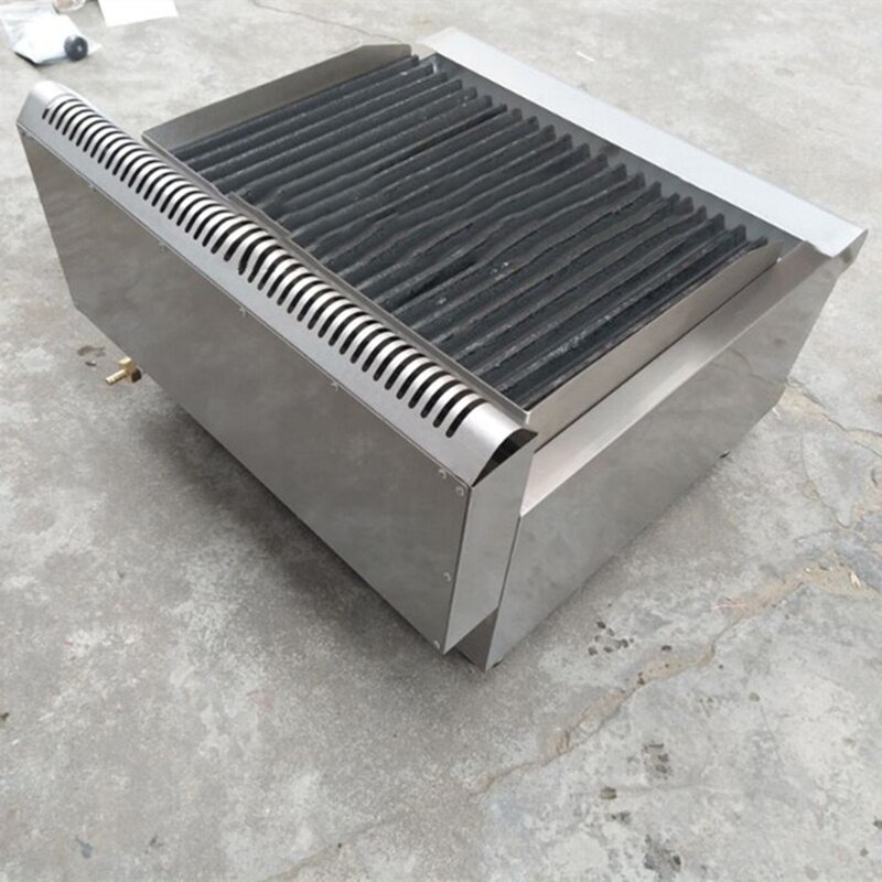 Counter Top Gas Lava Rock Grill Gas Grill, Gas Bbq Grill, Stainless Steel Lava Rock Bbq Grill