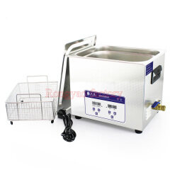 JP-040S Máquina de limpieza ultrasónica digital inteligente de acero inoxidable de 10 L Limpiador de laboratorio para eliminar aceite y óxido