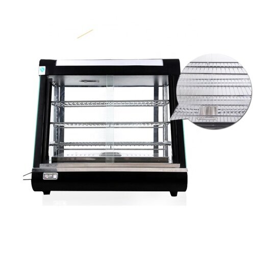 RY-LC601 Commercial Stainless Steel 3-Layers Food Warmer Display Cooked Food Egg Tart Cake Display Cabinet Warming Showcase