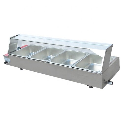 Benchtop Equipment Buffet Stainless Steel Bain Marie Food Warmer with 4 Pots