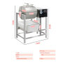 18L 35L 80L Stainless  SteelTable Top Marinated Meat Salting Marinator Meat Tumbler Vacuum Marinade Mixer Machine For Sale