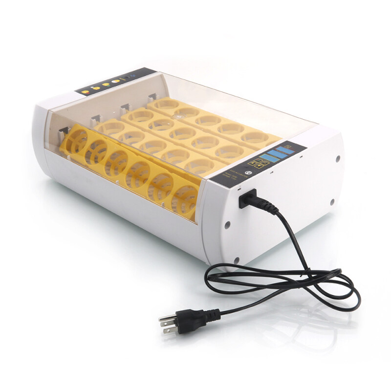 24 eggs Full Automatic Poultry Incubator with Egg Candle Injector Hatcher