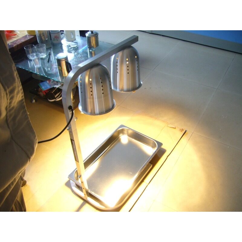2 lamp Food Warmer Heating Element Heat Casseroles Display Store Equipment