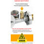 Household Safety Low Pressure Explosion-proof Double Nozzle  Cylinder Gas Pressure Reducing Regulator Valve